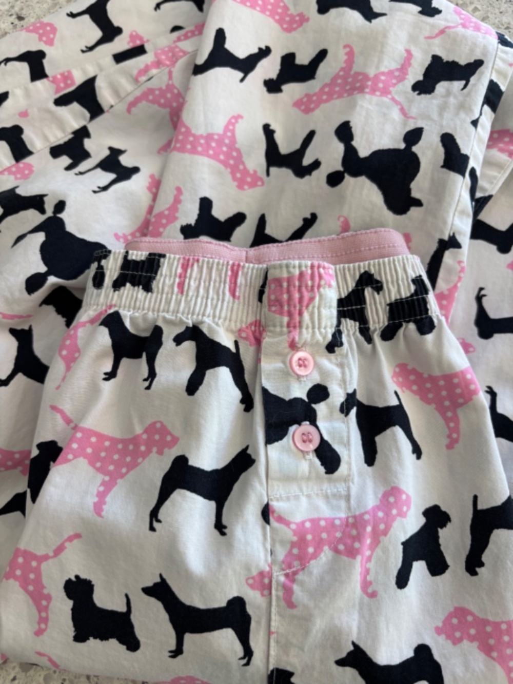 Dogs! Dogs! PJ Pants by Pink 100% Cotton Size Medium - Picture 4 of 5
